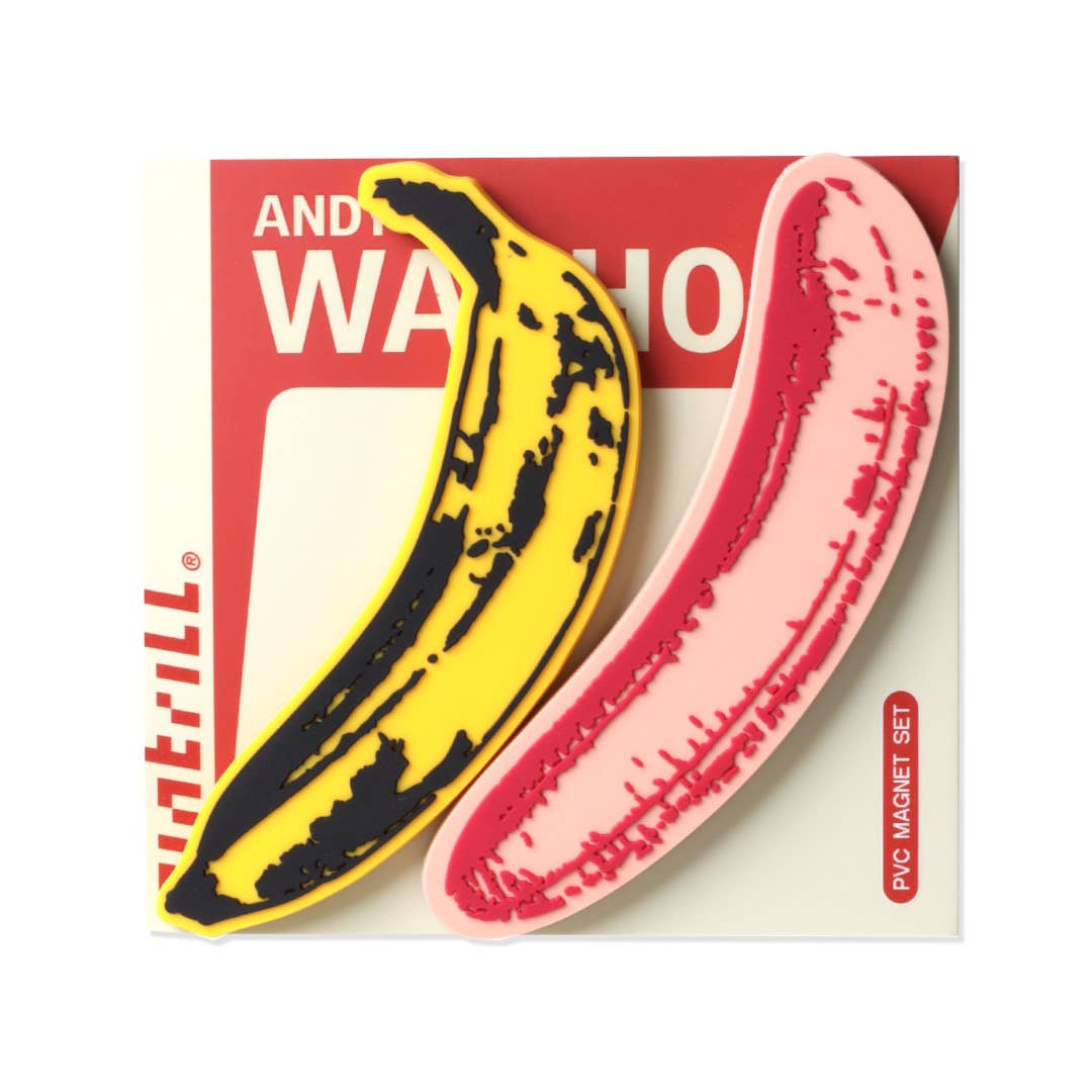 Andy Warhol – Bananen-PVC-Magnetset