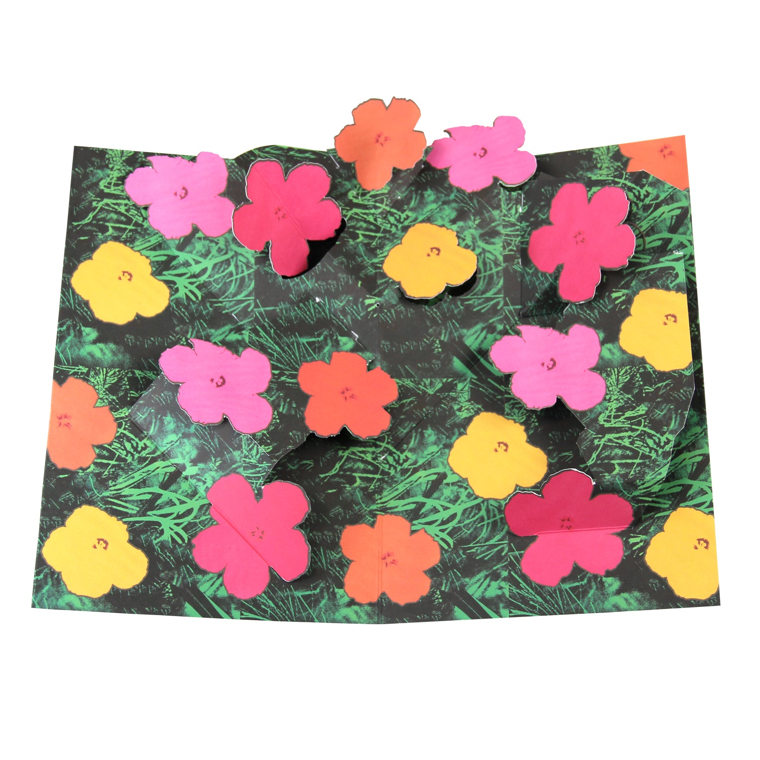 Andy Warhol Pop Up Card - Flowers