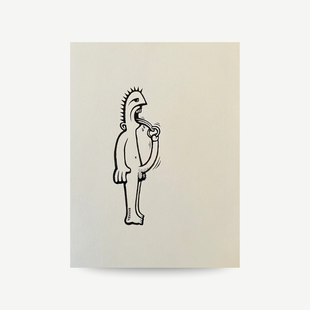 Original drawing by dadara man with piercing available for sale