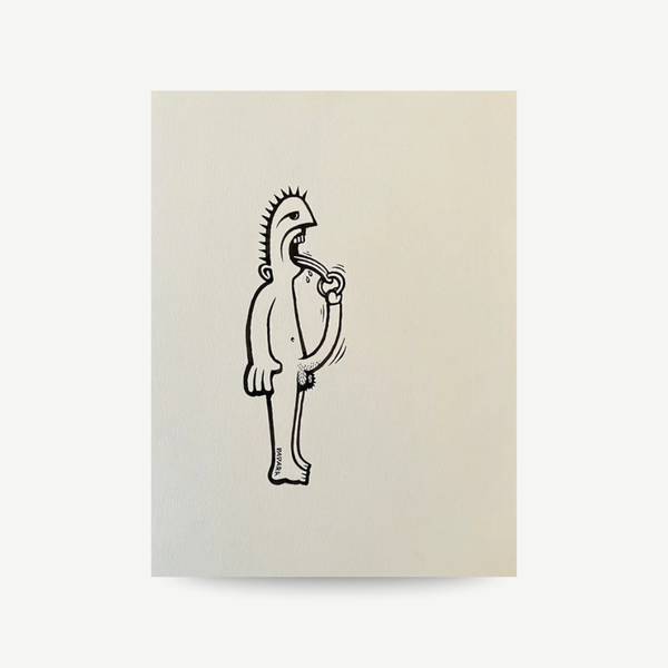 Original drawing by dadara man with piercing available for sale