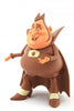 Ron English character figure with a brown outfit and cape on a white background