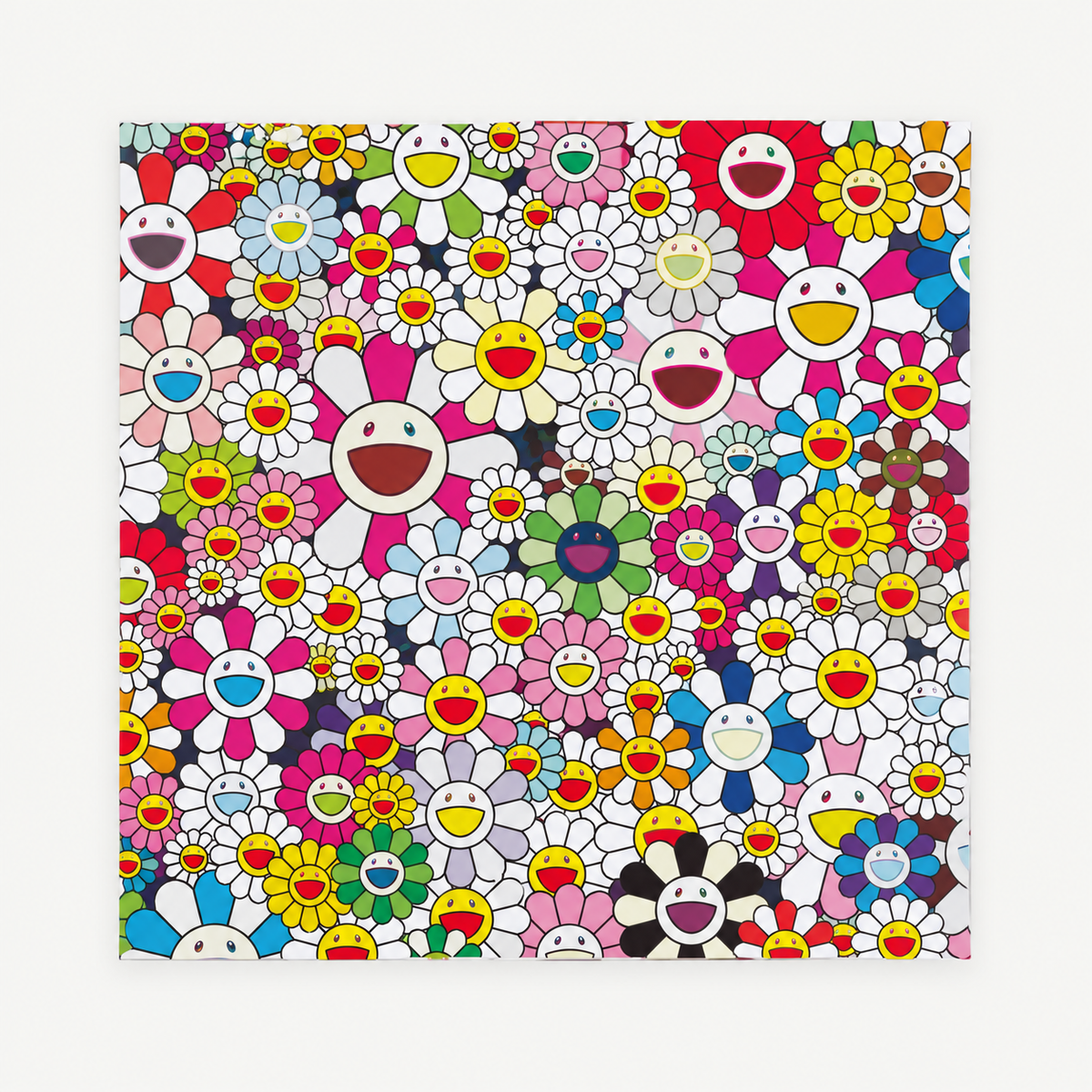 Takashi Murakami hand-signed original lithograph, limited-edition Japanese contemporary art print featuring the artist’s colorful Superflat style