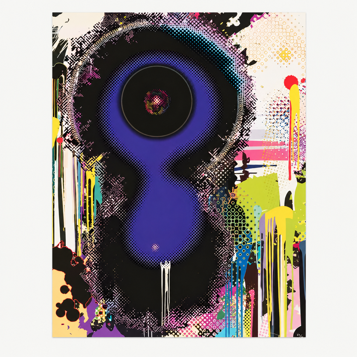 Takashi Murakami hand-signed original lithograph, limited-edition Japanese contemporary art print featuring the artist’s colorful Superflat style.