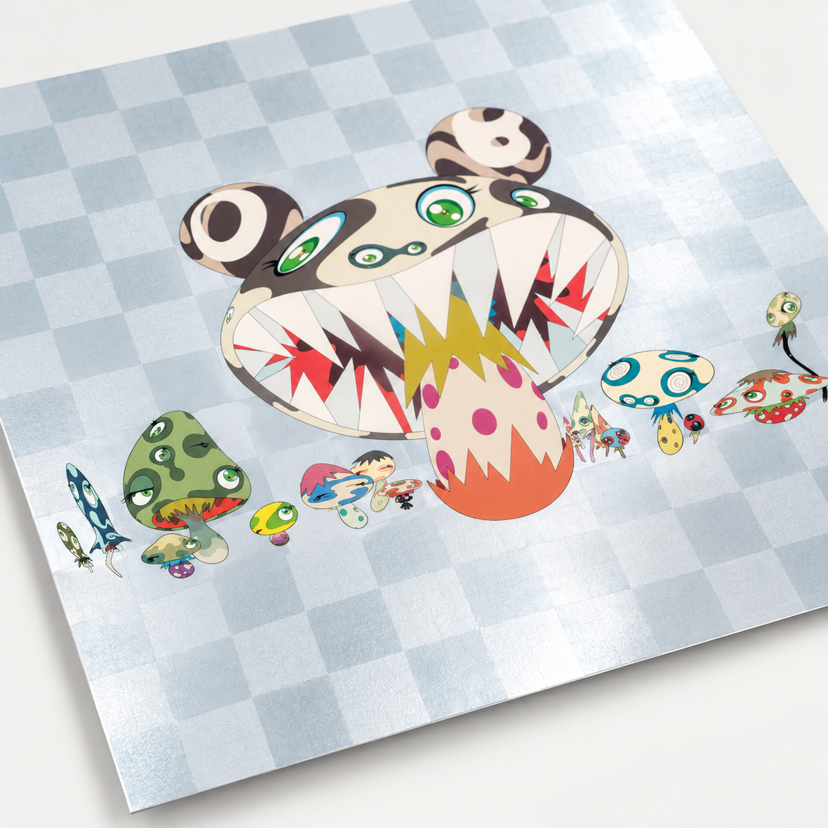 Takashi Murakami hand-signed original lithograph, limited-edition Japanese contemporary art print featuring the artist’s colorful Superflat style