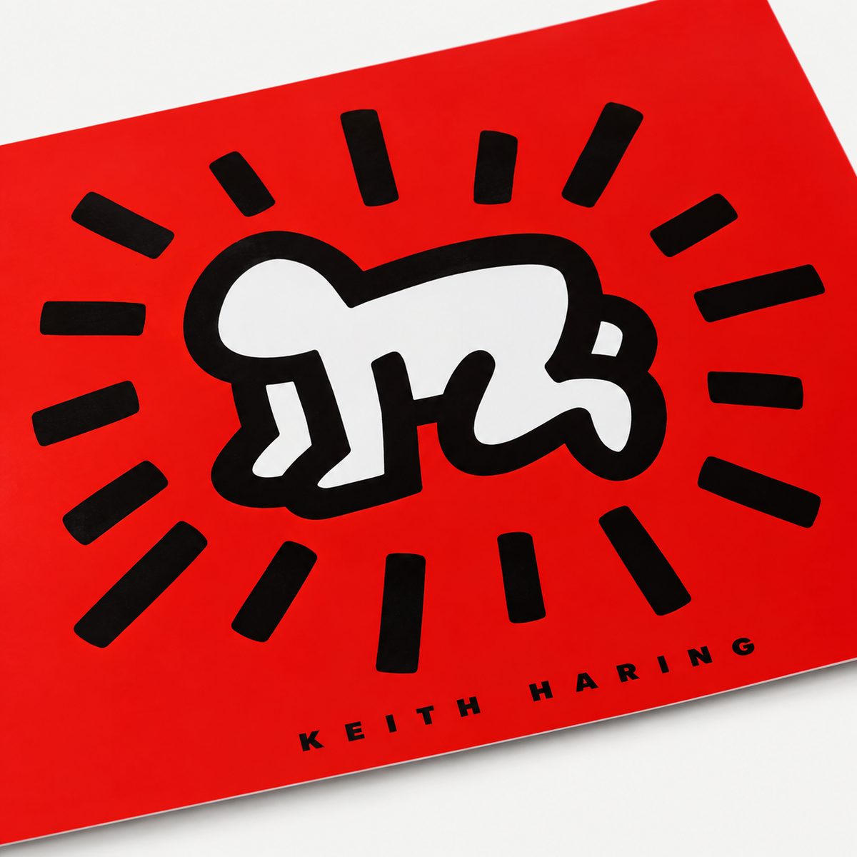 Keith Haring - Strahlendes Baby (Rot)