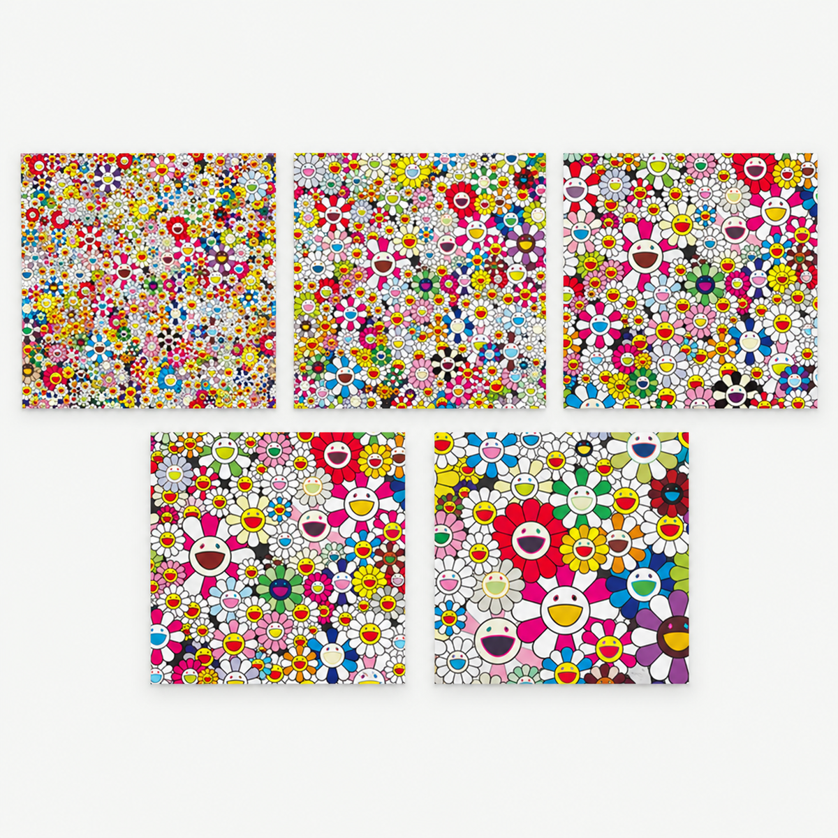 Takashi Murakami hand-signed original lithograph, limited-edition Japanese contemporary art print featuring the artist’s colorful Superflat style