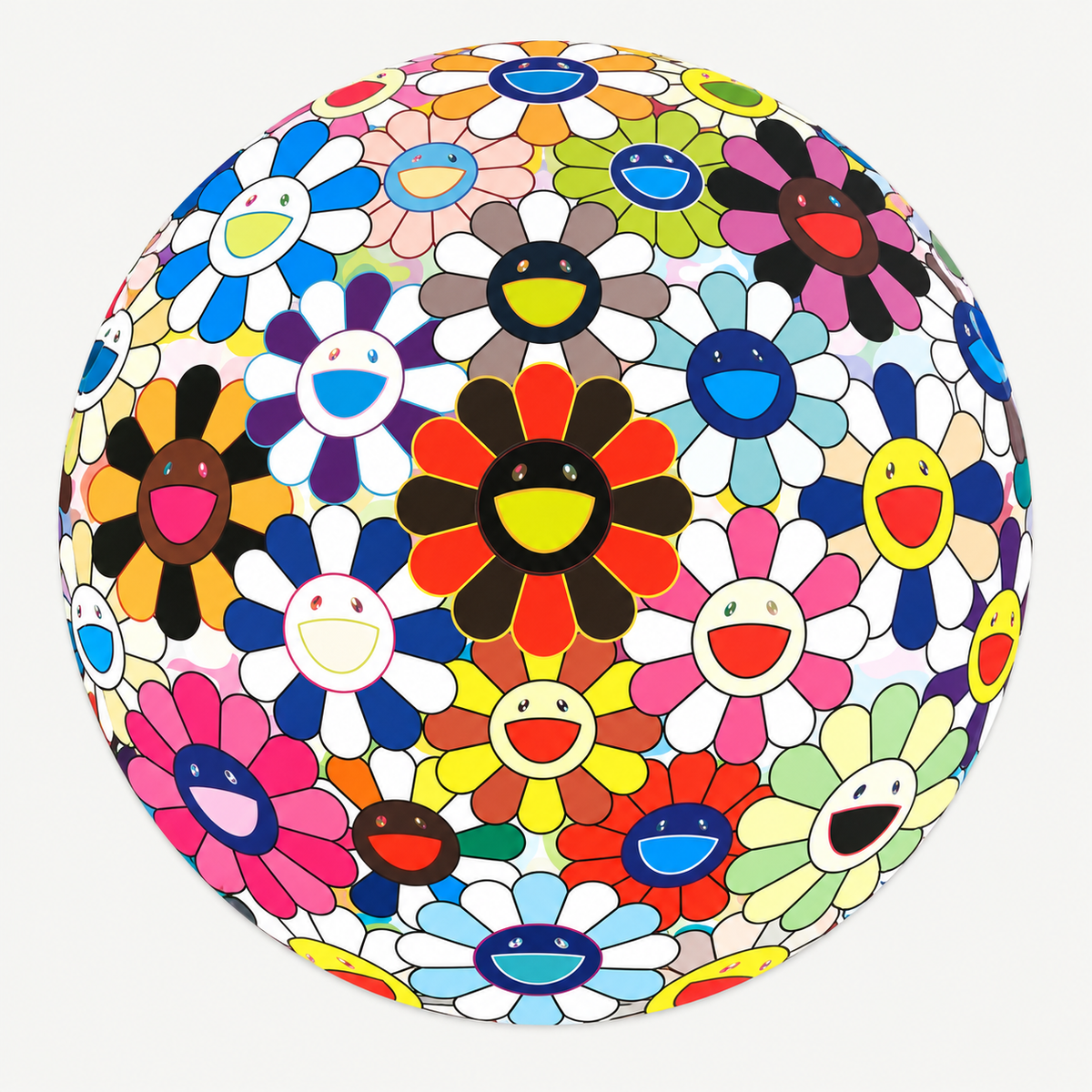Takashi Murakami hand-signed original lithograph, limited-edition Japanese contemporary art print featuring the artist’s colorful Superflat style.