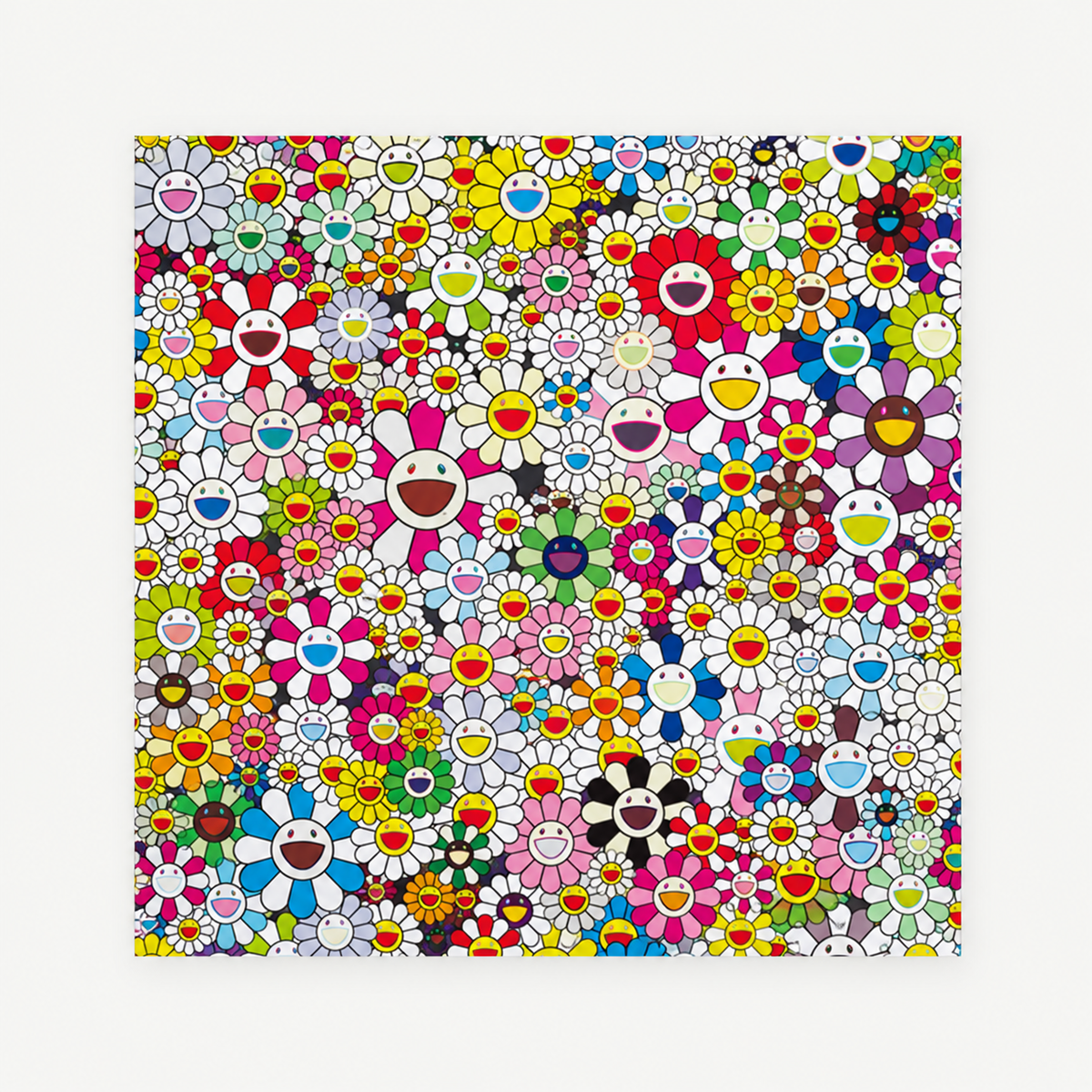 Takashi Murakami hand-signed original lithograph, limited-edition Japanese contemporary art print featuring the artist’s colorful Superflat style