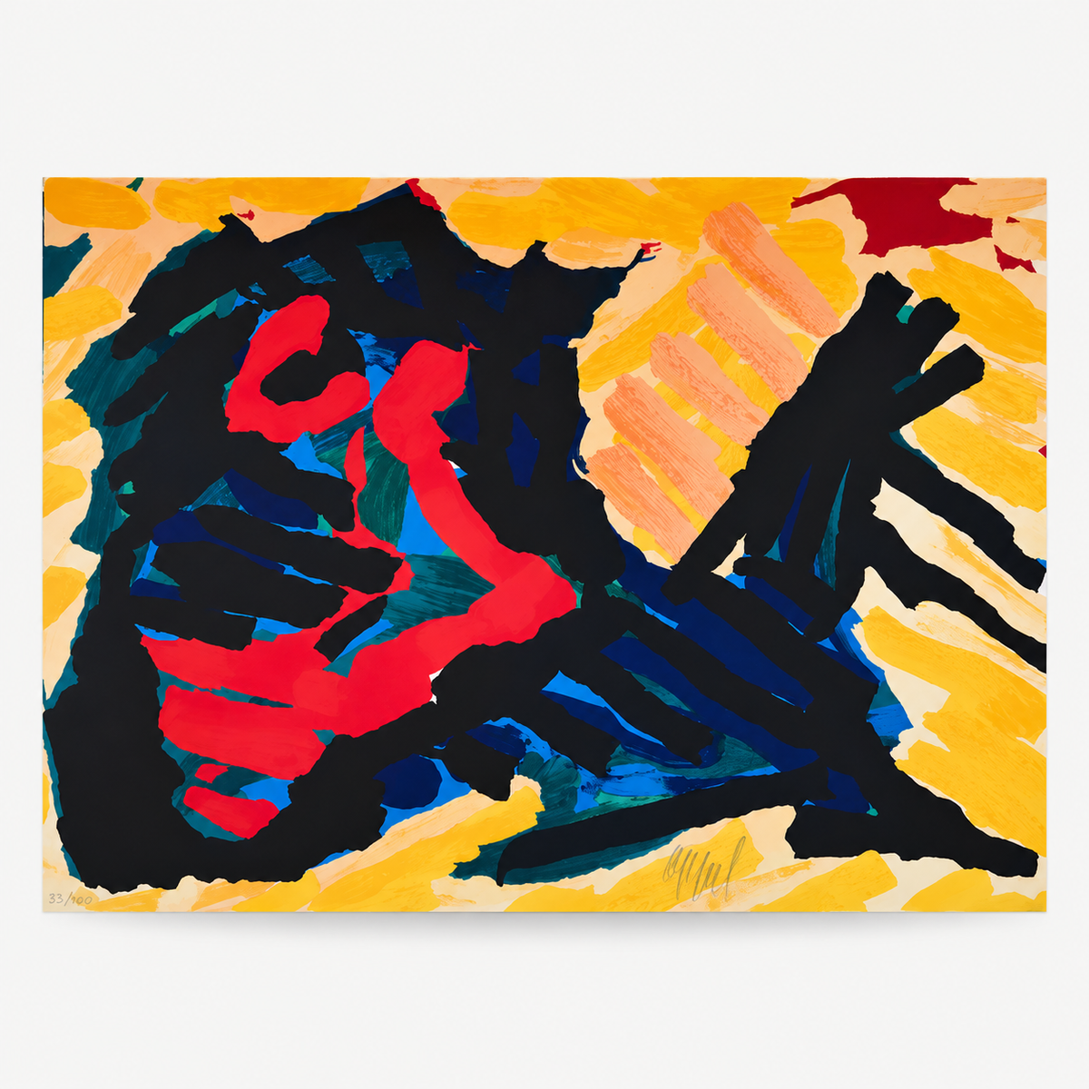 Karel Appel - Running Horse