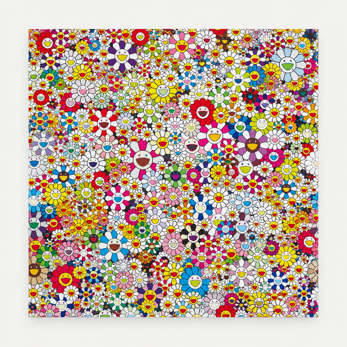 Takashi Murakami hand-signed original lithograph, limited-edition Japanese contemporary art print featuring the artist’s colorful Superflat style