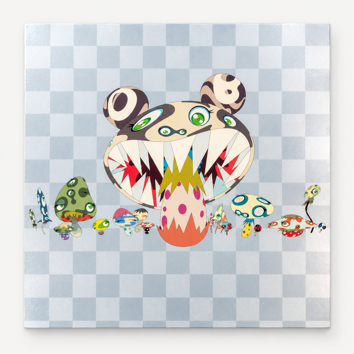 Takashi Murakami hand-signed original lithograph, limited-edition Japanese contemporary art print featuring the artist’s colorful Superflat style