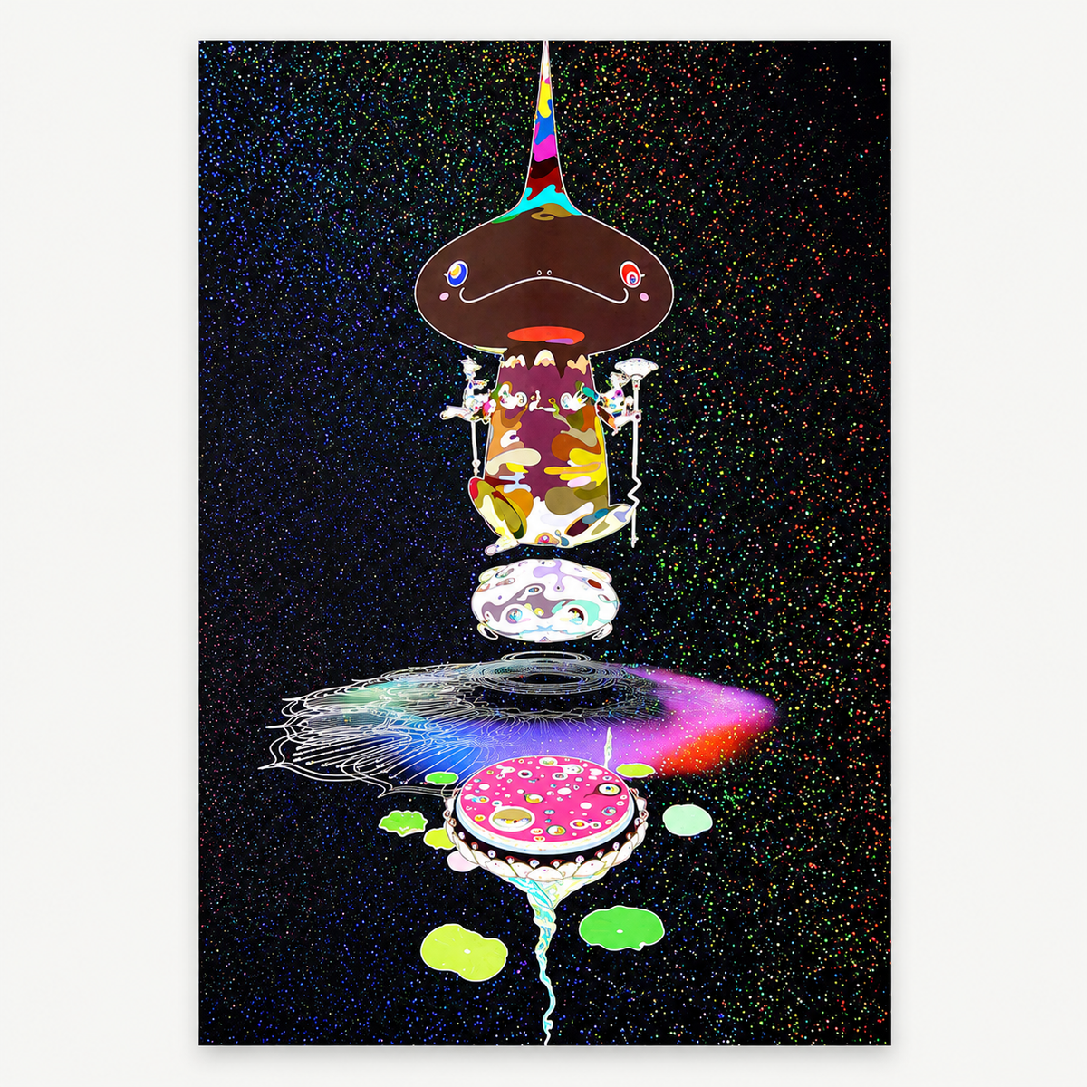 Takashi Murakami - Reversed Double Helix - Black Head, Brown Body
