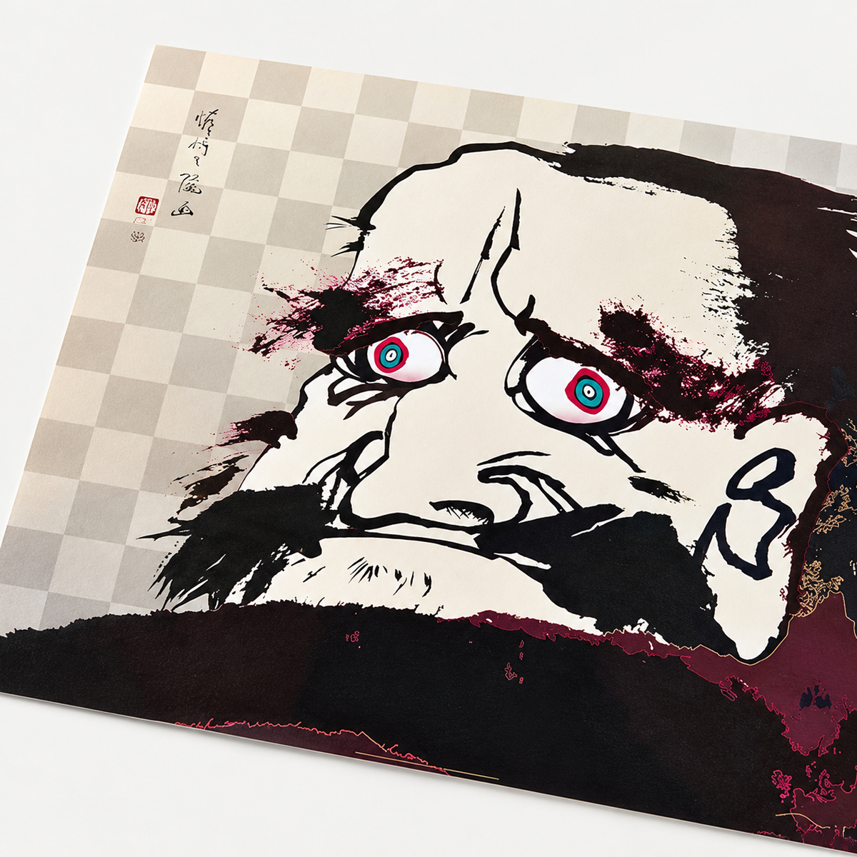 Takashi Murakami hand-signed original lithograph, limited-edition Japanese contemporary art print featuring the artist’s colorful Superflat style.