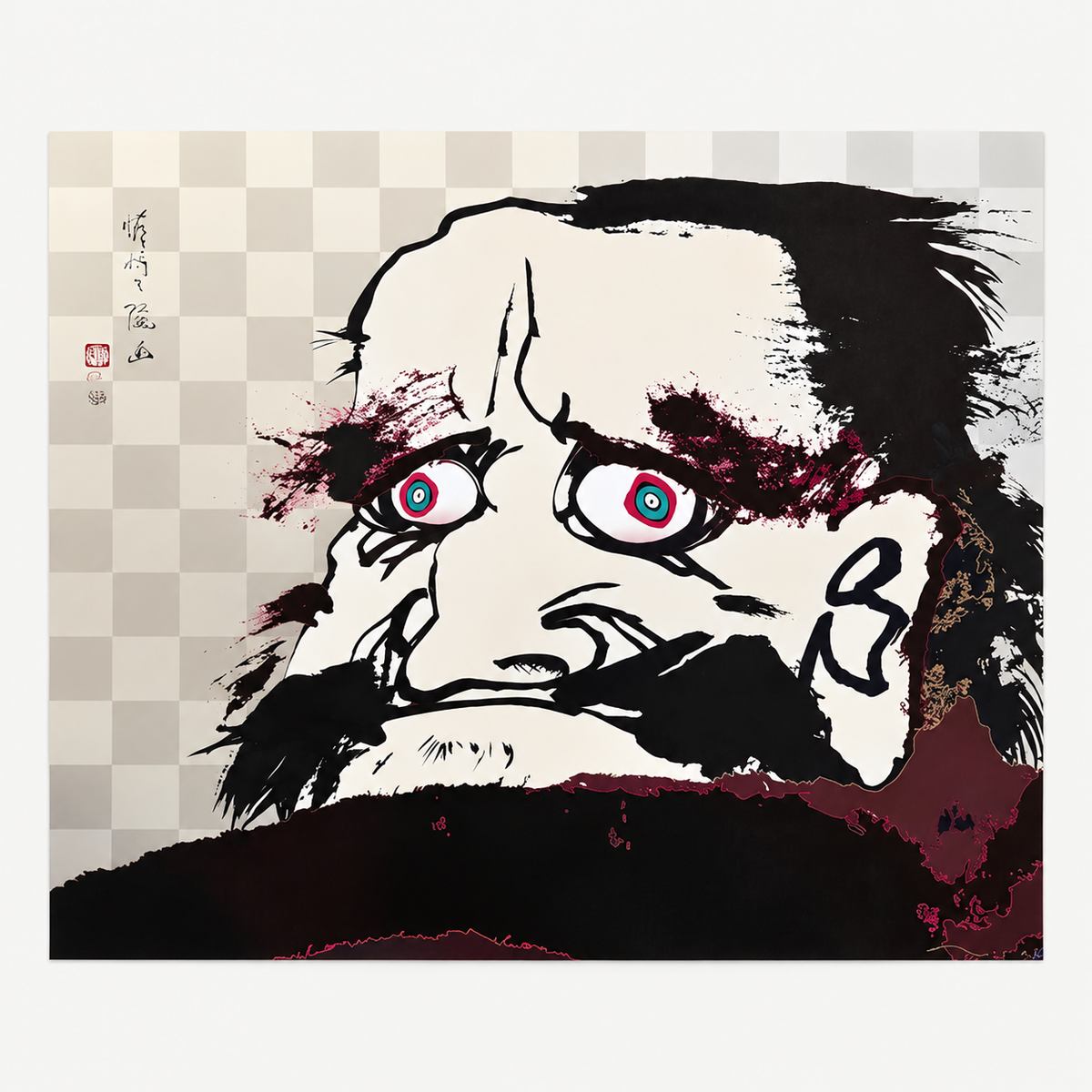 Takashi Murakami hand-signed original lithograph, limited-edition Japanese contemporary art print featuring the artist’s colorful Superflat style.