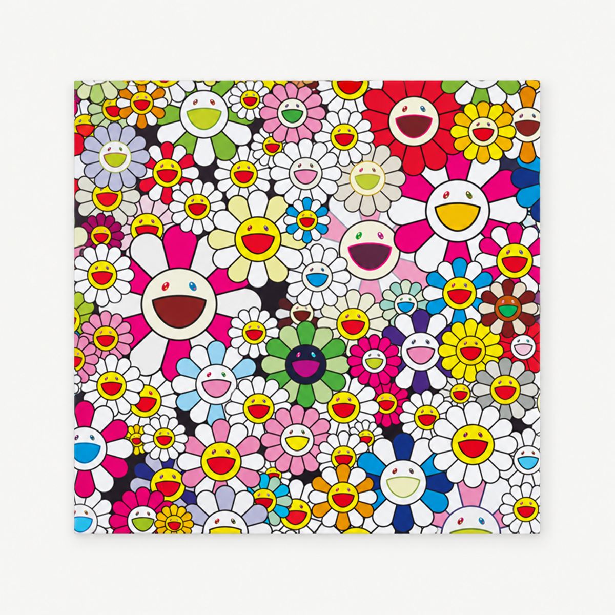 Takashi Murakami hand-signed original lithograph, limited-edition Japanese contemporary art print featuring the artist’s colorful Superflat style