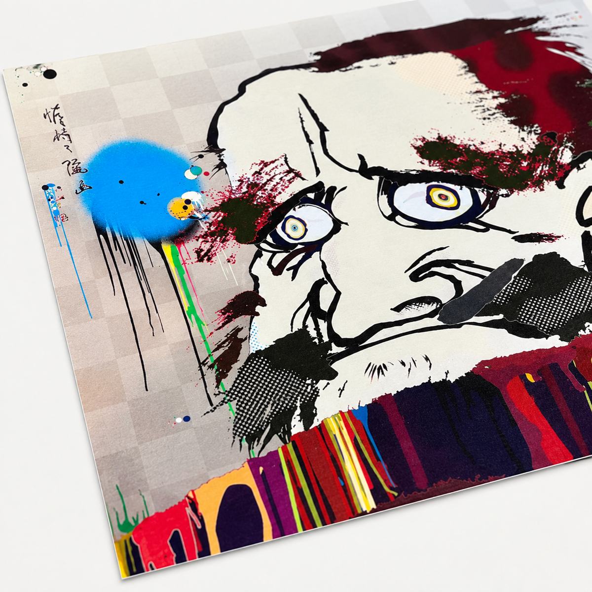 Takashi Murakami hand-signed original lithograph, limited-edition Japanese contemporary art print featuring the artist’s colorful Superflat style.