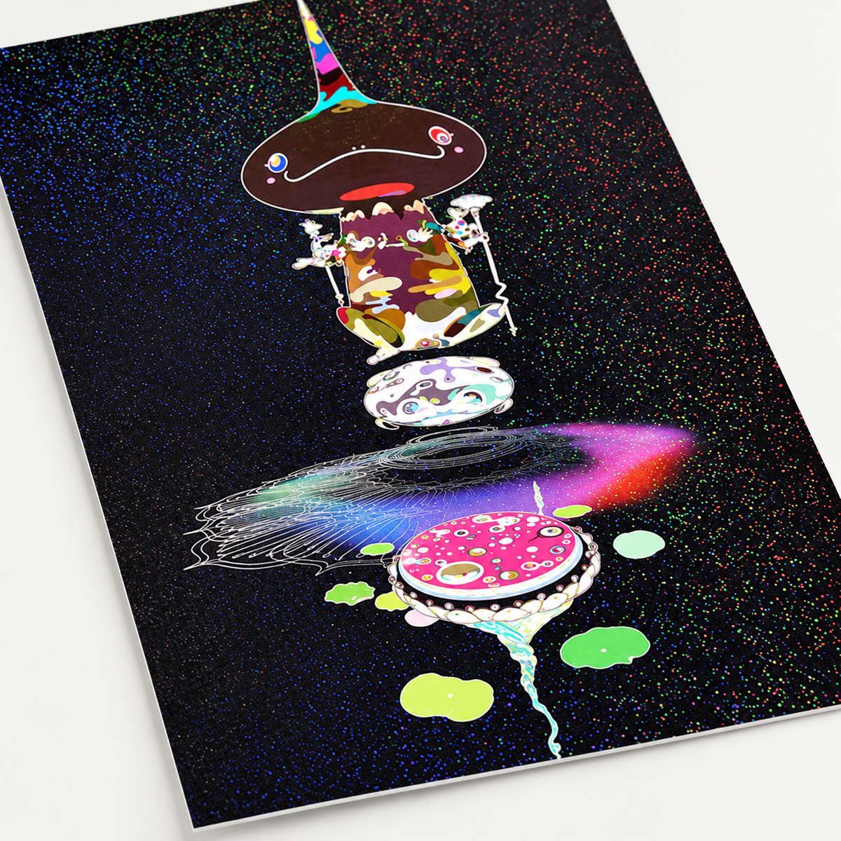 Takashi Murakami - Reversed Double Helix - Black Head, Brown Body
