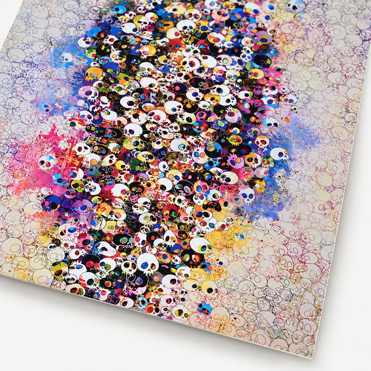 Takashi Murakami hand-signed original lithograph, limited-edition Japanese contemporary art print featuring the artist’s colorful Superflat style