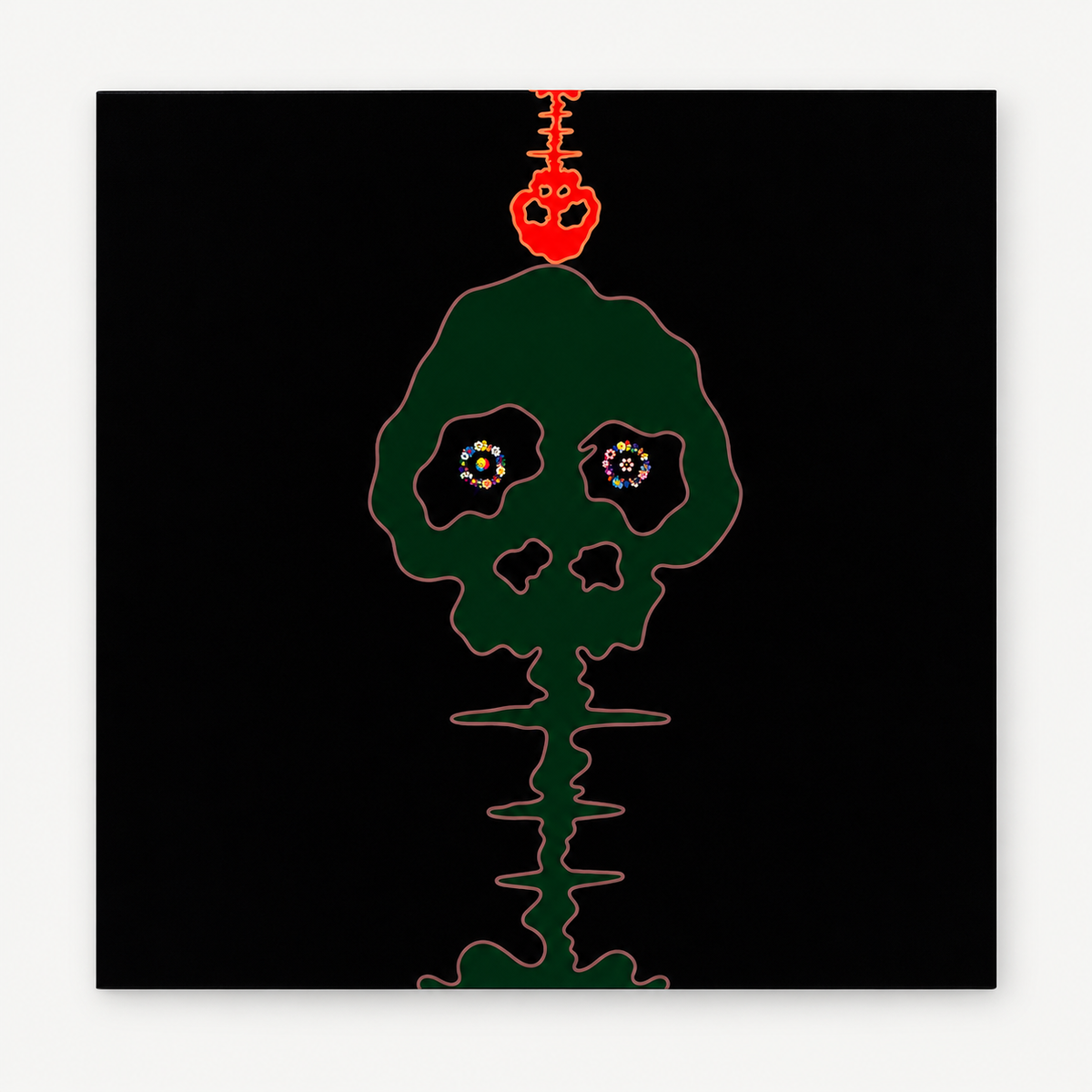 Takashi Murakami hand-signed original lithograph, limited-edition Japanese contemporary art print featuring the artist’s colorful Superflat style