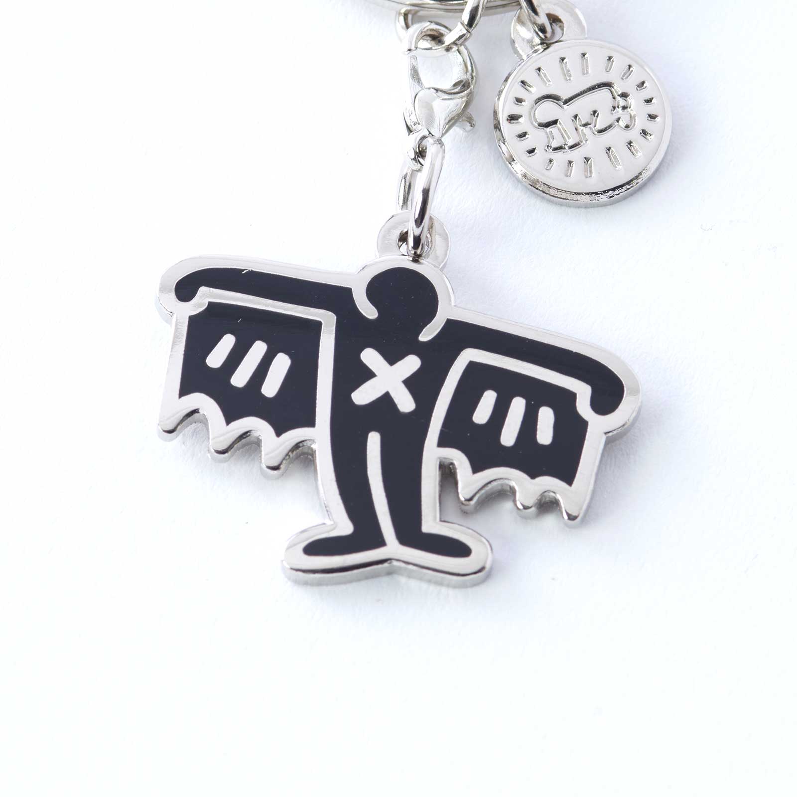 Keith Haring - Black Bat Demon Keychain
