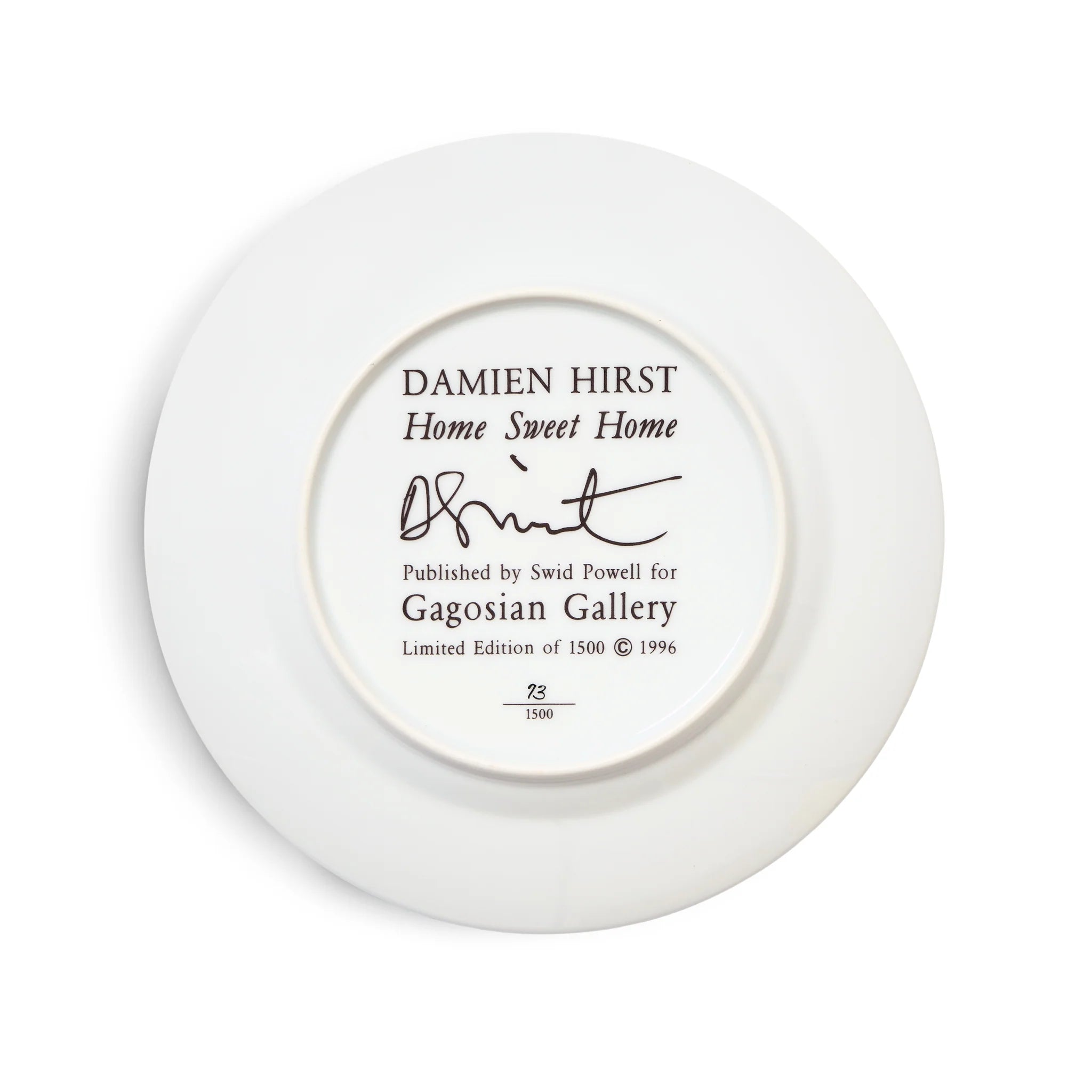 Damien Hirst - Home Sweet Home Plate