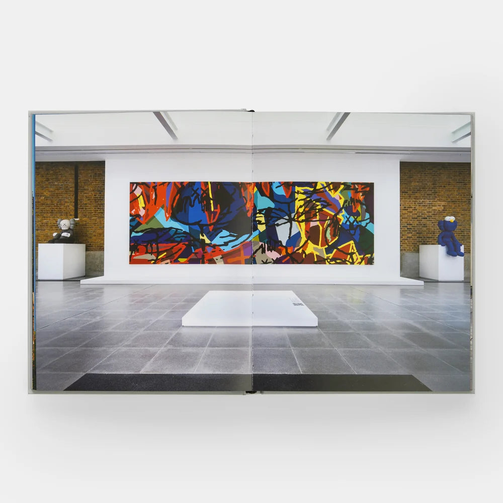 KAWS: New Fiction hardcover exhibition catalogue, documenting KAWS’s 2022 Serpentine exhibition with paintings, sculptures, installations, and augmented-reality works.