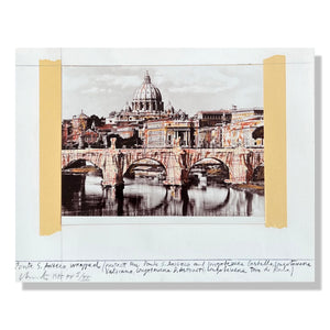 Christo and Jeanne-Claude - Ponte S. Angelo, Wrapped, Project for Rome