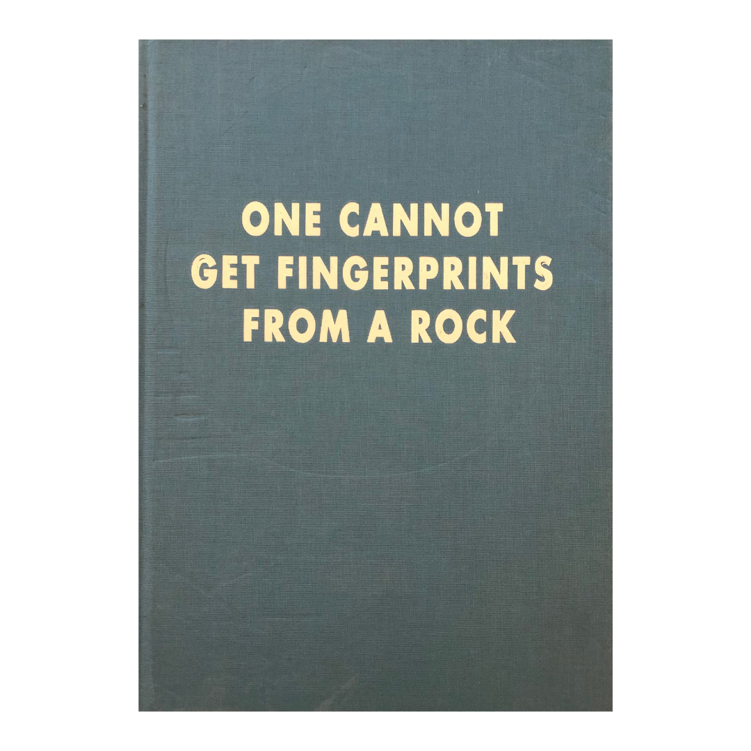 Barry Reigate - One Cannot Get Fingerprints From A Rock